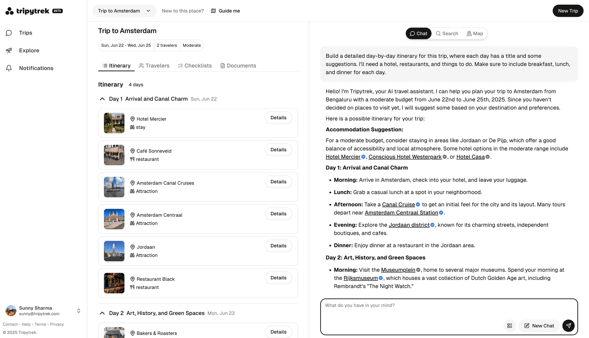 Landing page preview